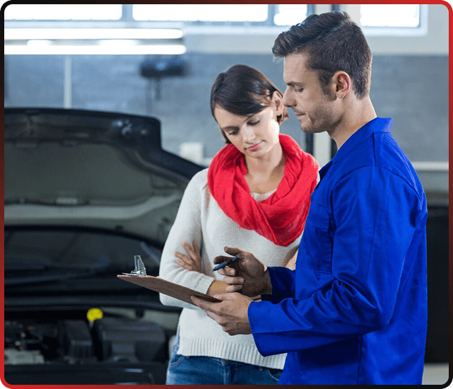 mechanic-showing-check-list-customer